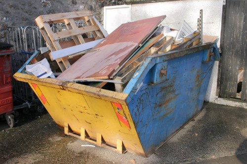 Construction site in Twickenham with waste clearance services